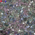 3mm&5mm mixed Brand New sublimation Bridal Sequin Fabric